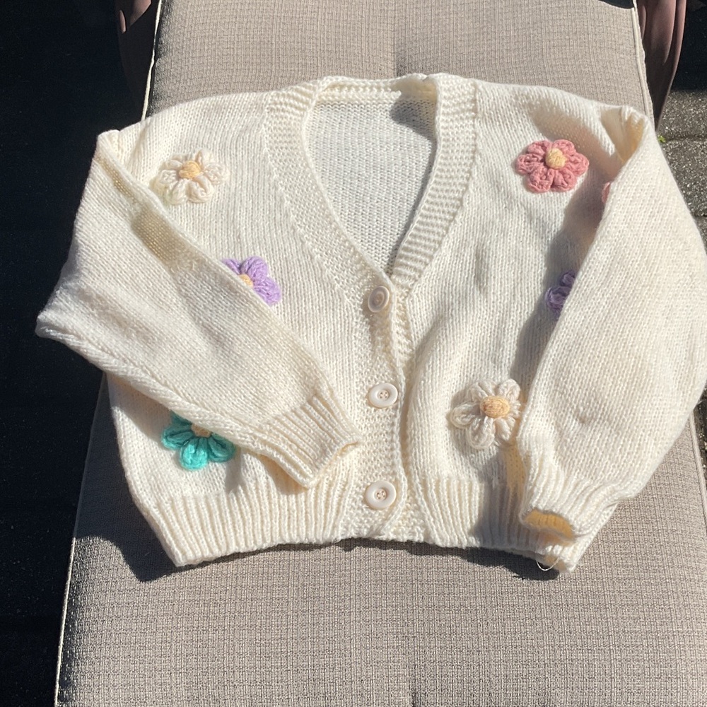 Floral Knit Cardigan